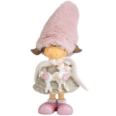 Статуэтка "Девочка с песиком", 22 см (6014-070) E-6014070 фото