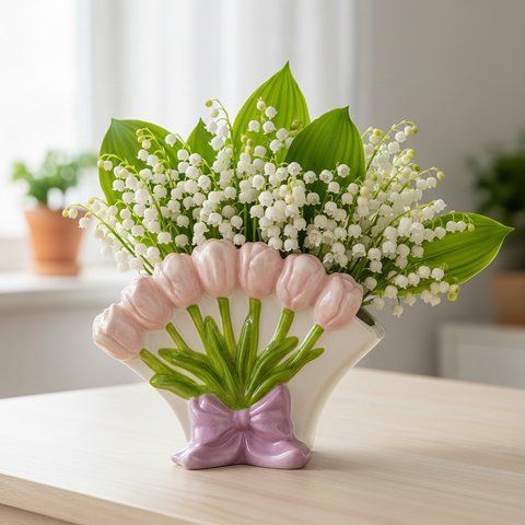 Ваза "Букет розовых тюльпанов", 14 * 19 * 9 см (5106-006/pink) E-5106006/pink фото