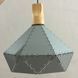 Люстра-подвес серая с полигональной структурой 20*30 (ZD038A/D300 (grey)) (ZD038A/D300 (grey)) E-ZD038A/D300 (grey) фото 2