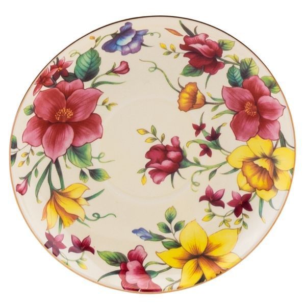Порцелянова кружка з блюдцем &ldquo;Vintage Bloom&rdquo;, 200 мл (9217-002) E-9217002 фото