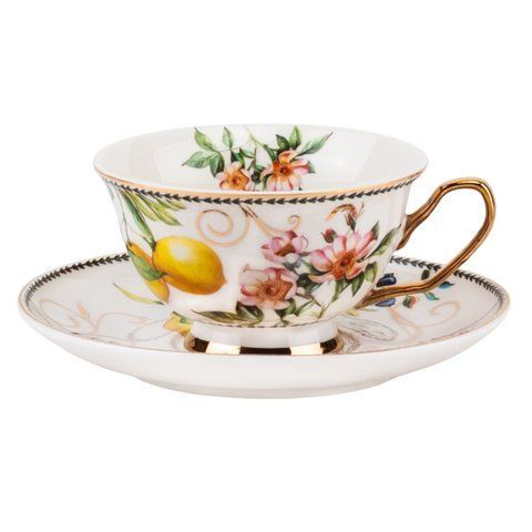 Порцелянова кружка з блюдцем &ldquo;Elegant Past&rdquo;, 200 мл (9217-008) E-9217008 фото
