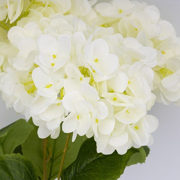 Букет гортензий, 5 бутонов, белый, 48 см (2026-008/white) E-2026008/white фото