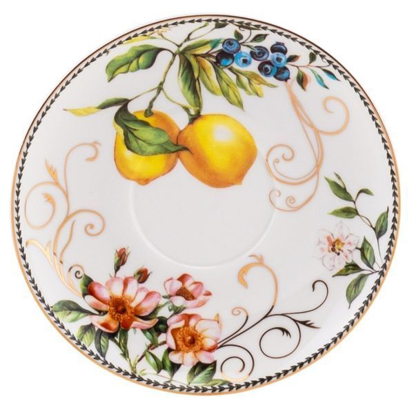 Порцелянова кружка з блюдцем &ldquo;Elegant Past&rdquo;, 200 мл (9217-008) E-9217008 фото