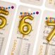 Свечи для торта "Мерцанние" от 0 до 9, золотые (8512-008) E-8512008 фото 3