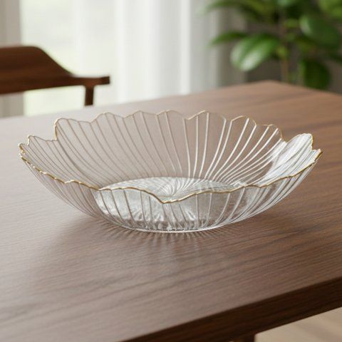 Салатниця "Кришталева квітка", 28 см (9308-024) E-9308024 фото
