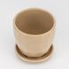 Керамическое кашпо "Грань", бежевое, 12,5 см, 1 л (2029-002/beige) E-2029002/beige фото 2
