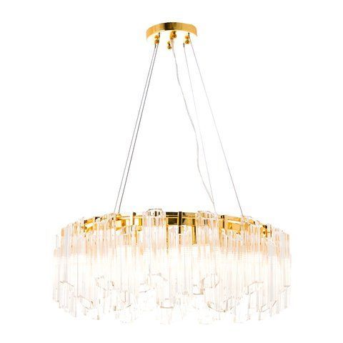 Люстра круглая со стеклянным декором на 8 ламп LED 40W (ZW072/8) E-ZW072/8 фото