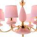 Люстра подвесная светло-розовая на 6 ламп (BL002/6pink) (BL002/6pink) E-BL002/6pink фото 2