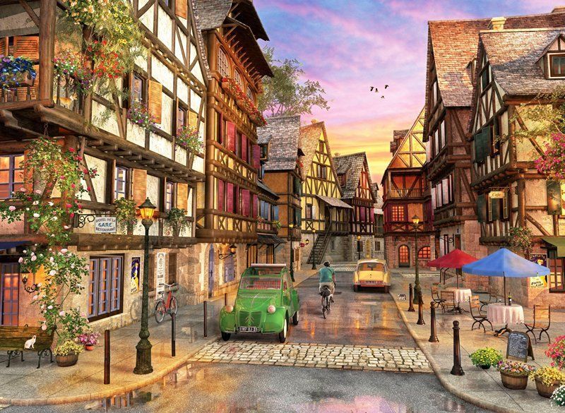 Пазл на 1000 елементів "Colmar Street, Домінік Девісон" (1055), Anatolian A-1055 фото