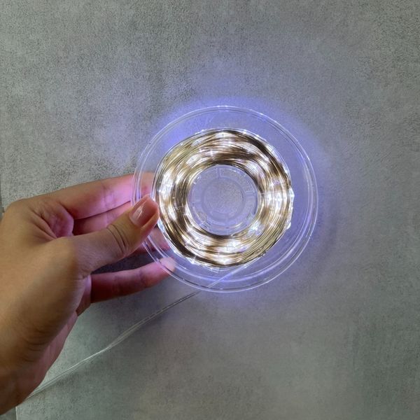 Гірлянда "Роса" 500 LED, біла, 50 м, від електромережі (9133-036) E-9133036 фото