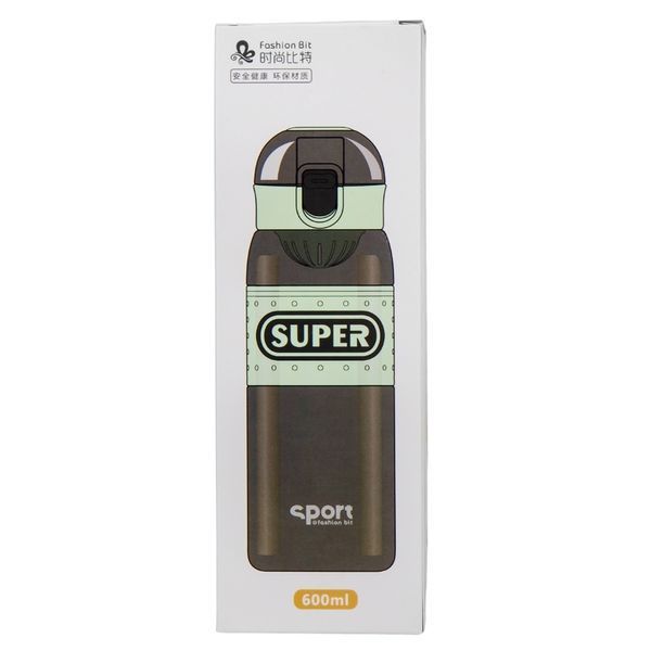 Пляшка для спорту "Super", 600 мл * Рандомний вибір дизайну (9110-001) E-9110001 фото