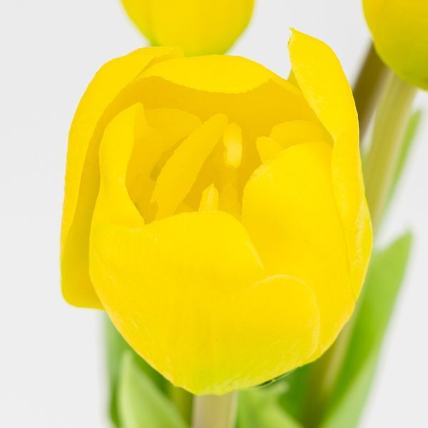 Букет латексних тюльпанів, 5 бутонів, жовто-зелений, 45 см (2026-002/yellow) E-2026002/yellow фото