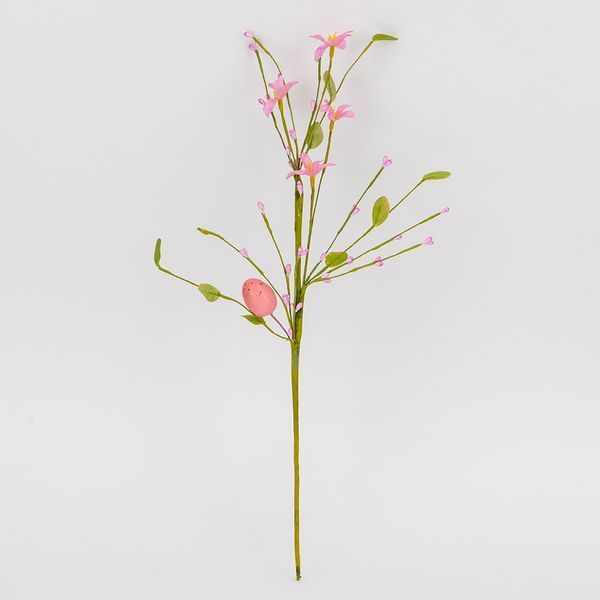 Великодня декоративна гілочка "Перші квіти", 50 см (5107-011/pink) E-5107011/pink фото