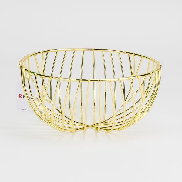Фруктовница металлическая "Нектар", золотая, 20*10 см (4012-011) E-4012011 фото