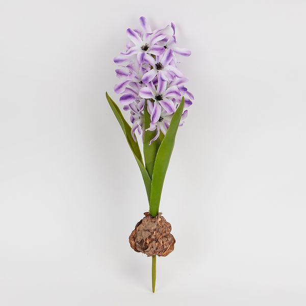 Гиацинт искусственный с луковицей, лиловый, 35 см (2028-029/It.purple) E-2028029/It.purple фото