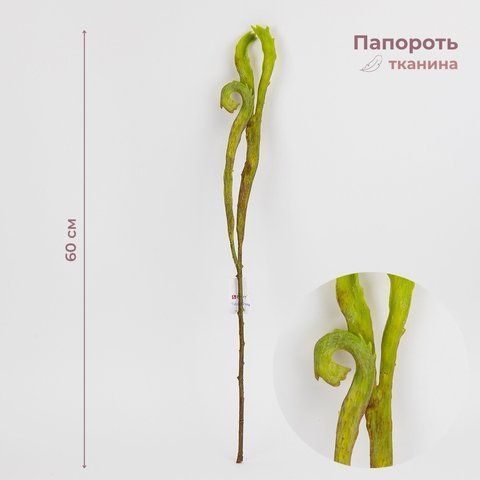 Папороть штучна декоративна, зелена, 60 см (2028-008/red-green) E-2028008/redgreen фото