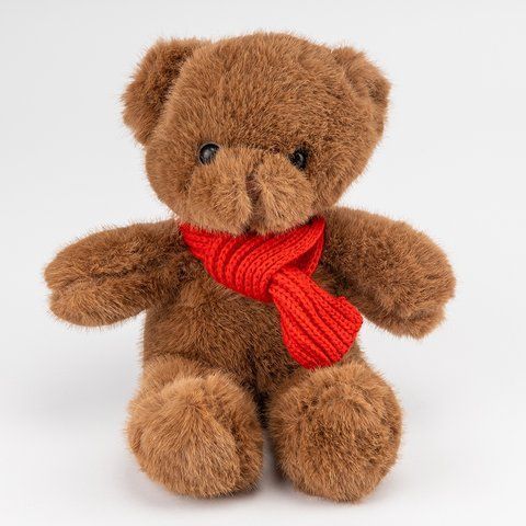 Мягкая игрушка "Мишка с красным шарфом", 31 см (9288-001) E-9288001 фото
