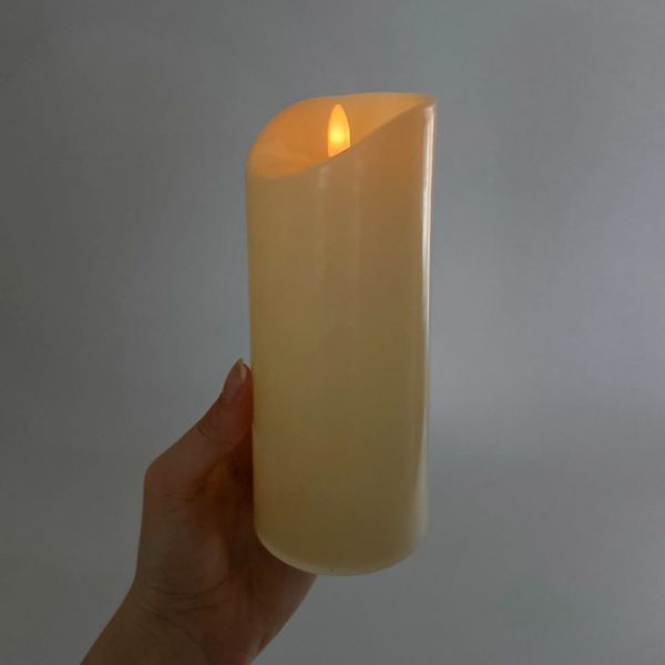 Набор из 3 светодиодных свечей (LED), айвори, 15 см * 12,5 см * 10 см (6032-018) E-6032018 фото