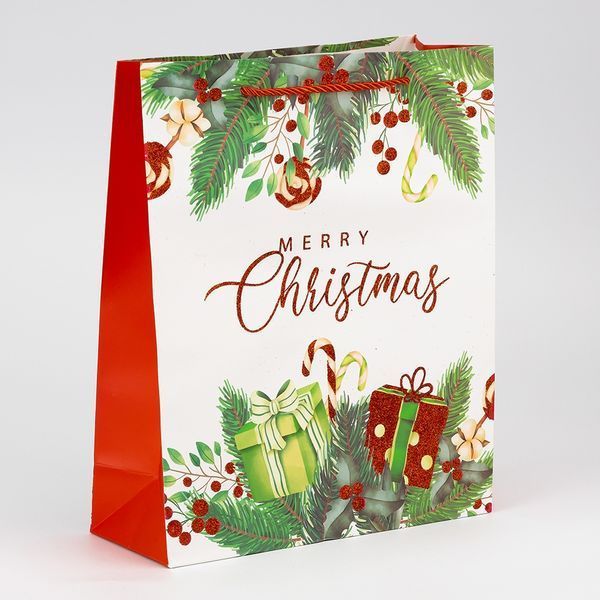 Подарочный пакет "Рождественская радость", 26*32 см * Рандомный выбор дизайна (9263-012) E-9263012 фото