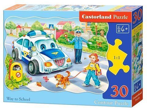 Пазл на 30 елементів "Дорога до школи" (B-03204), Castorland B-03204 фото