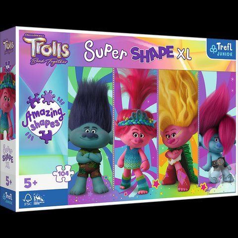 Пазл на 104 элемента "Игры с троллями" (50037), Trefl Junior T-50037 фото