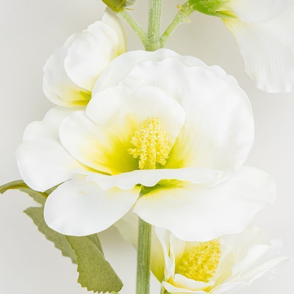 Штучна гілка &ldquo;Мальва&rdquo;, біла, 85 см (2026-029/white) E-2026029/white фото