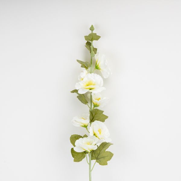 Штучна гілка &ldquo;Мальва&rdquo;, біла, 85 см (2026-029/white) E-2026029/white фото