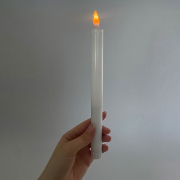 Набор из 2 светодиодных свечей (LED), белый, 26 см (6032-006) E-6032006 фото