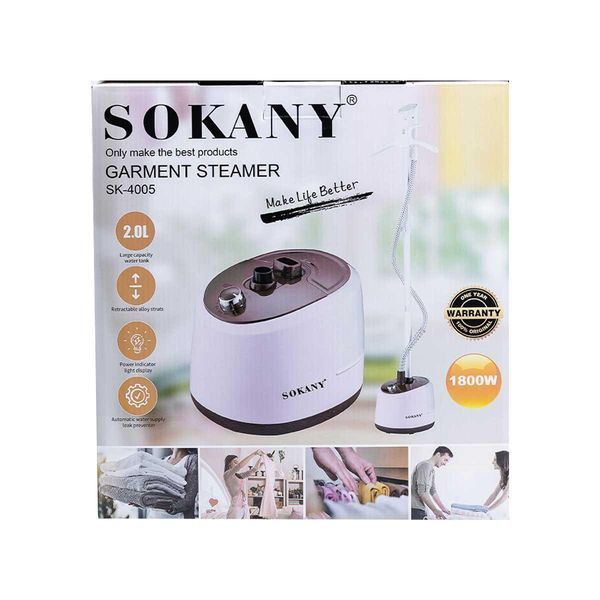 Напольный отпариватель для одежды Sokany SK4005P на 2 л 1800 Вт розовый L-SK4005BR фото