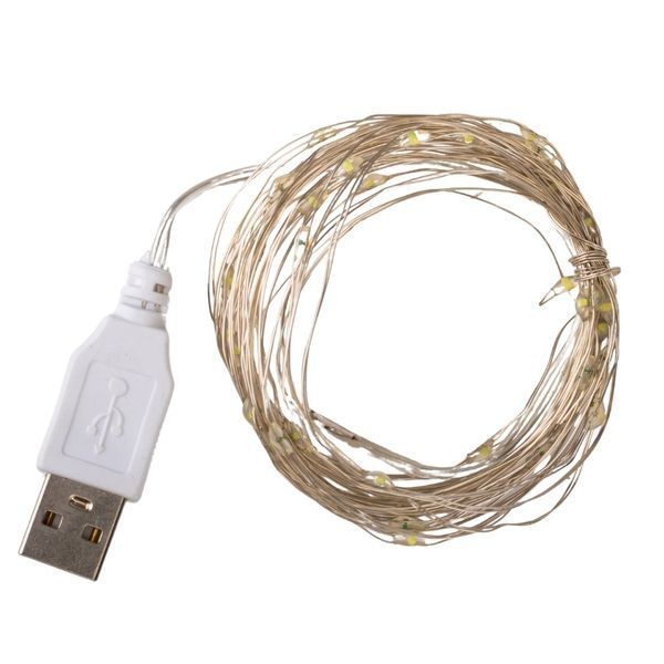 Гірлянда "Роса" 50 LED, різнокольорова, 5 м, від USB (9133-007) E-9133007 фото