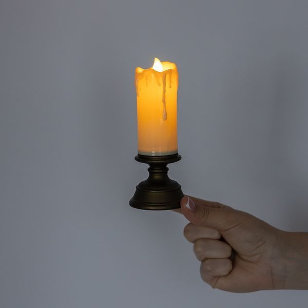 Набор из 3 светодиодных свечей (LED), айвори, 14 см (9262-004) E-9262004 фото