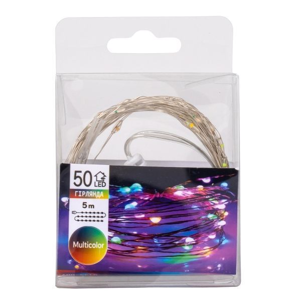 Гірлянда "Роса" 50 LED, різнокольорова, 5 м, від USB (9133-007) E-9133007 фото