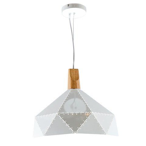 Люстра подвес белая с полигональным дизайном (ZD038A/D300 (white)) (ZD038A/D300 (white)) E-ZD038A/D300 (white) фото