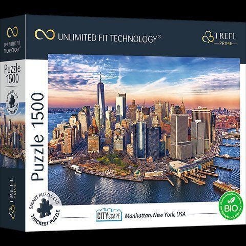 Пазл на 1500 элементов "Манхэттен, Нью-Йорк, США" (26189), Trefl Prime T-26189 фото