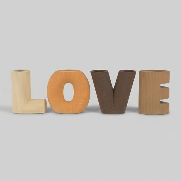 Набор из 4 ваз "Love", 15 см (9306-012) E-9306012 фото