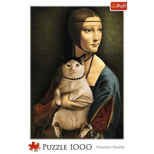 Пазл на 1000 елементів "Дама з кішкою" (10663), Trefl T-10663 фото