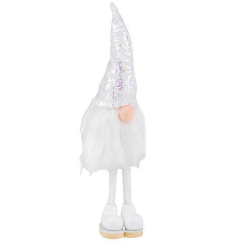 Фигурка "Стильный гном", белая, 25 см (6014-030) E-6014030 фото