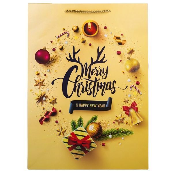 Подарочный пакет "Christmas", 30*41,5 см * Рандомный выбор дизайна (9165-012) E-9165012 фото