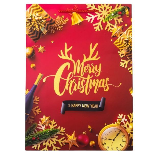 Подарочный пакет "Christmas", 30*41,5 см * Рандомный выбор дизайна (9165-012) E-9165012 фото