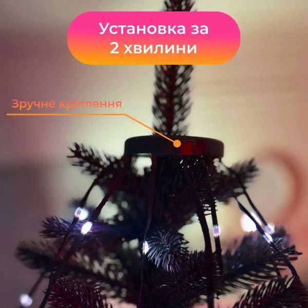 Умная гирлянда Smart 250 LED длина 2,5 м с управлением со смартфона зеленая, мультиколор 1733043GR L-1733043GR фото