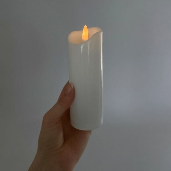 Набор из 3 светодиодных свечей (LED), белый, 15 см * 12,5 см * 10 см (6032-016) E-6032016 фото