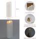 Набор из 3 светодиодных свечей (LED), белый, 15 см * 12,5 см * 10 см (6032-016) E-6032016 фото 1