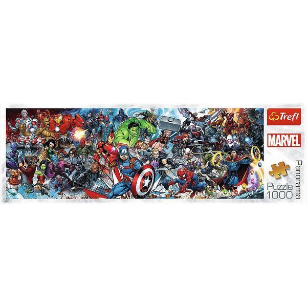 Панорамний пазл на 1000 елементів "Приєднуйтесь до всесвіту Marvel" (29047), Trefl T-29047 фото