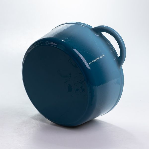 Каструля чавунна 2.5 л емальований з кришкою L-HP-1-14-BLUE фото