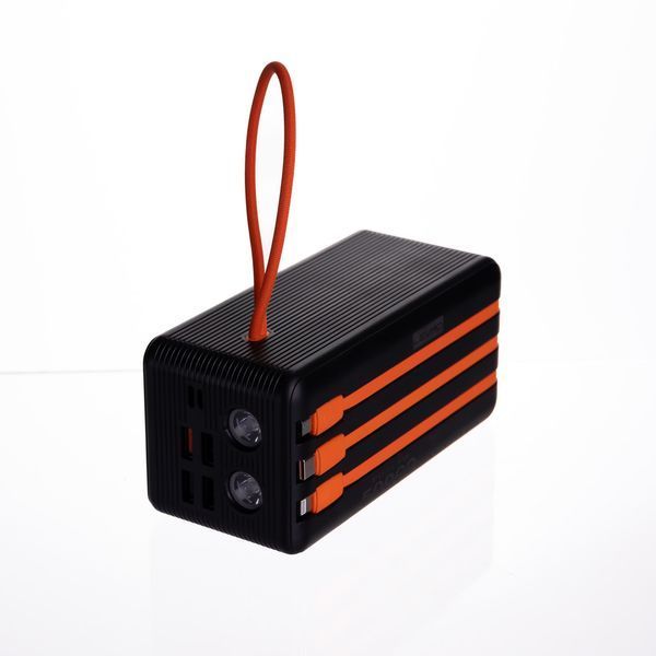 Повербанк із швидкою зарядкою з 3 шнурами 50000 mAh портативний зарядний пристрій powerbank зарядка для телефону HP-N57 L-HP-N57 фото