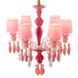 Люстра підвісна рожева на 6 ламп (BL001/6pink) E-BL001/6pink фото 1