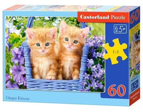 Пазл із 60 елементів "Руді кошенята" (B-66247), Castorland B-066247 фото