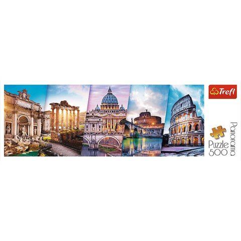 Панорамний пазл на 500 елементів "Подорож до Італії" (29505), Trefl T-29505 фото