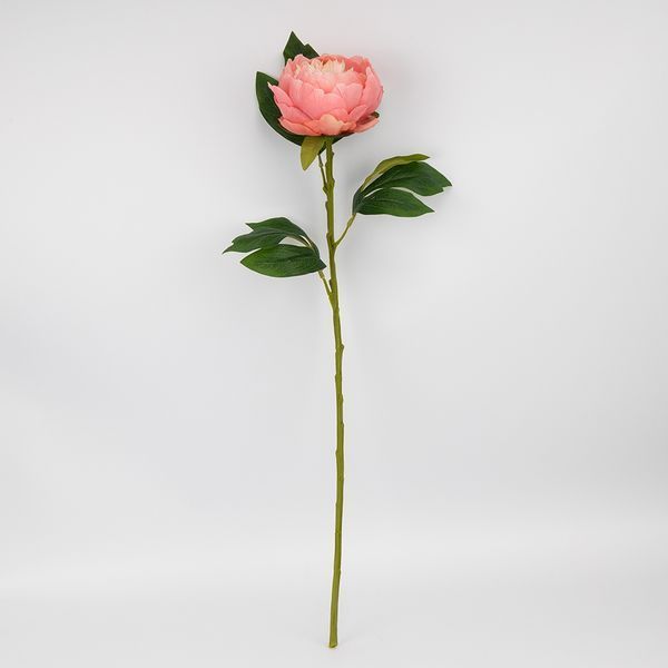 Искусственный пион, кремово-розовый, 70 см (2026-019/dk.pink) E-2026019/dk.pink фото