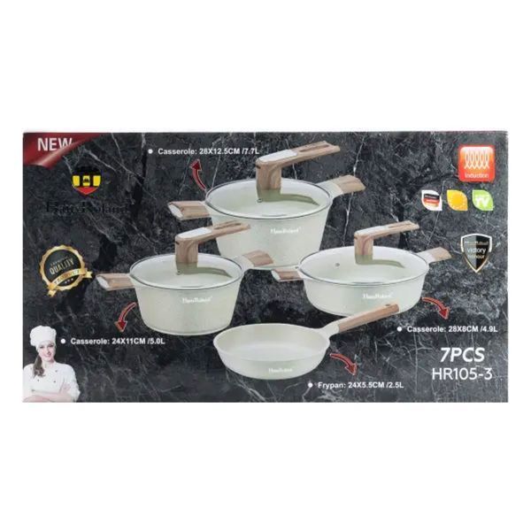 Набір для приготування з антипригарним покриттям 4 предмети, чорний HP33531B L-HP33531B фото